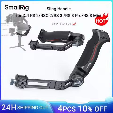 SmallRig Sling Dual Handgrip /Monitor Mount/NATO Clamp Accessory for DJI RS 4 Mini / RS3/ RS3 Pro/ R