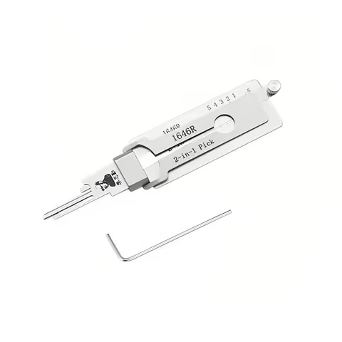 Original Lishi 2 in 1 Locksmith Tool 1646R BE2-6 BE2-7 G02R KW1-L KW5-L SS002R SS003 SS003R SS002Pro
