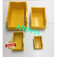 Storage Box Yellow / Storage Bins Box -Plastic Parts Bins Box- Spare Parts Storage Plastic Bin- Mult