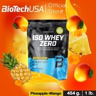 Biotech USA Iso Whey Zero Pieapple mango Flavor (ไอโซเวย์ โปรตีนเวย์ไอโซเลท รสสัปปะรด- มะม่วง)