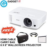 ACER P1150 PROJECTOR (SVGA,3600 LUMEN) HDMI CABLE + 6 X 6'' WALLSCREEN