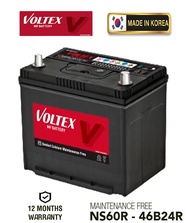 Voltex NS60R 46B24R (Korea) (Small Terminal) Maintenance Free for Toyota AvanzaSwiftRush