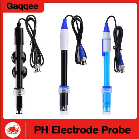 0-60℃ PH Electrode Sensor Probe BNC Connector for PH Tester Aquarium Hydroponic Monitor Water Analyz