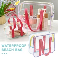 Songkran Pvc Waterproof Wash Bag Transparent Beach Swimming Handheld Capacity Large Bag Bag D4t4
