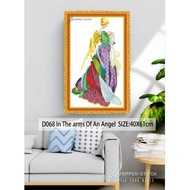 Stamped to Stitch* (D068)In The Arms Of An Angel, 40x61cm, 11CT Aida Printed Cross Stitch COMPLETE