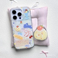 Phone Phone Case Suitable for iPhone ins Style Cream Small Cake Rabbit 16/15promax/14 New Style 13/1