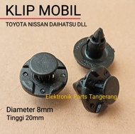 (10 Buah) KLIP BUMPER MOBIL KLIP BEMPER TOYOTA KLIP BEMPER NISSAN KLIP BEMPER AVANZA KANCING MOBIL K