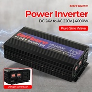 POWER INVERTER CAR PURE SINE WAVE DC 24V 220V 4000W NBQ4000W TAFFWAREgavtech
