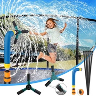 Trampoline Sprinkler for Kids - Trampoline Water Sprinkler Adjustable Speed 360 Degree Rotary - Outdoor Courtyard Water Park Fun for Kids Summer Toys Trampoline Accessory