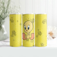 tweety bird Tumbler cup 20oz Skinny Thermos Bottle 304 stainless steel Tumbler Thermal Cup Inflated 