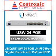 UBIQUITI USW-24-POE UniFi 24Port Gigabit Switch with PoE and SFP