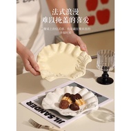 INS Style Ceramic Shell Plate·French Retro Salad Plate·Fruit Plate·Dessert Plate