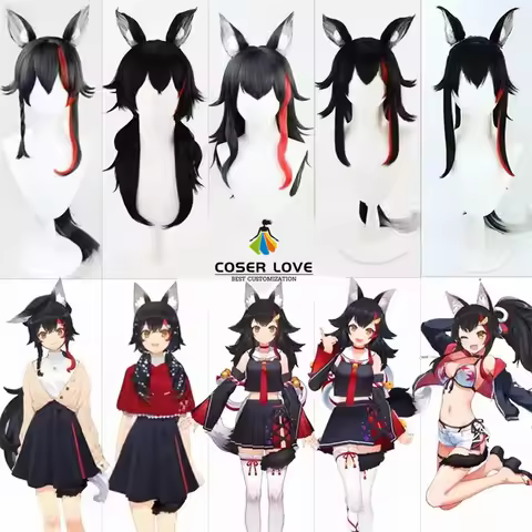 Virtual YouTuber Hololive Neta Ookami Mio Cosplay Headwear Halloween Christmas headdress