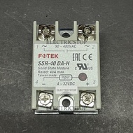 FOTEK SSR-40 DA-H GARANSI TAIWAN SSR40DAH SSR40 DAH - bagian dari listrik CAHAYAMEGAH