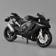 ของเล่นโมเดลรถมอเตอร์ไซค์ 1:18 Scale Diecast Motorcycle Model Yamaha YZF-R1 Sport Bike