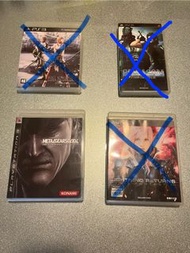 PS3 Metal Gear Solid 4, 高達無雙3 遊戲光碟 💿
