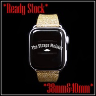 38mm & 40mm AW Glittering Luxurious Watch Straps Watch Band (Glittering Gold)