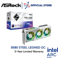 ASROCK INTEL ARC B580 STEEL LEGEND OC 12GB GDDR6 GRAPHICS CARD ( B580 SL 12GO )