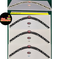 Bell Magnum LTD (Black/White/Silver) Sticker Helmet Reflective Designs ltd magnum bell helmet restor