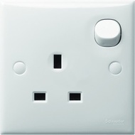 Clipsal Polycarbonate Electrical 1 Gang Power Socket, 13A, BS 1363