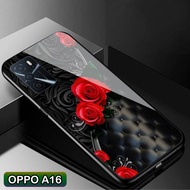 Softcase Glass Kaca OPPO A16 - Casing Hp OPPO A16 - C36 - Pelindung hp OPPO A16 - Case Handphone OPPO A16 - Casing Handphone OPPO A16 - Softcase oppo A16 - Silikon handphone OPPO A16.