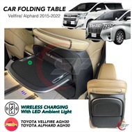 Toyota Alphard Vellfire LM AGH30 pilot seat folding table wireless charging ambient light rear storage meja