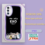 OPPO Reno 2Z 3 4 4F 5 5K 6 7 8 8T 7Z 8Z 9 F21 S A1 Pro 5G 4G cartoon Phone Case We Are EXO Korea Col