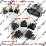 Volkswagen Golf MK7 MQB Audi A4 Q5 A5 B8.5 TT A3 (2013-2016) Plug Coil Socket Ignition Coil Connecto
