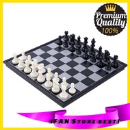 International Chess Set Magnetic Chess Game Board Set with Folding Chess Board Portable Travel Educa