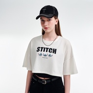 CACO-Stitch Fake Two-Piece Top-Female [L2DI041]