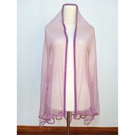 Slayer bridal veil/ bridal veil elegant bridal hijab/ bridal veil TARO bridal veil