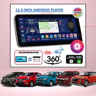Car 12.3 Inch 4RAM+64ROM Android Player TS10S 7862S 8Core 360 Live Recording 4G Carplay Perodua Axia