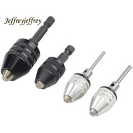 4PCS Drill Chuck Quick Change Adapter Mini 3-Jaw Drill Chuck Screwdriver Adapter Electric Drill Conv