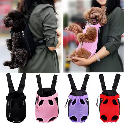 Pet Dog Carrier Backpack Portable Travel Pet Dog Carrier Backpack Mesh Carrier Front Bag for Small D