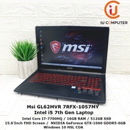 MSI GL62MVR 7RFX-1057MY INTEL CORE I7-7700HQ 16GB RAM 512GB SSD GTX 1060 USED LAPTOP REFURBISHED NOT