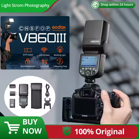 Godox V860III V860III-C V860III-N V860III-S Speedlite Camera Flash TTL HSS Flash for Canon Sony Niko