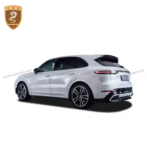 Car Front Rear Bumper Diffuser Lip Spoiler Splitter For Porsche Cayenne 9Y0 2018-2023 MTR Style Dry 