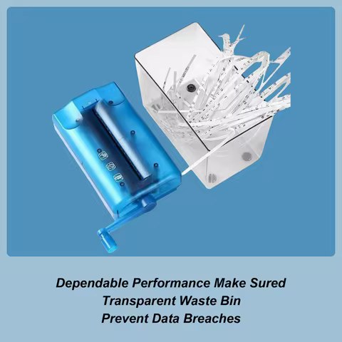 Small Paper Shredder Manual Document Shredder Household Paper Shredding Solution Household Small Min