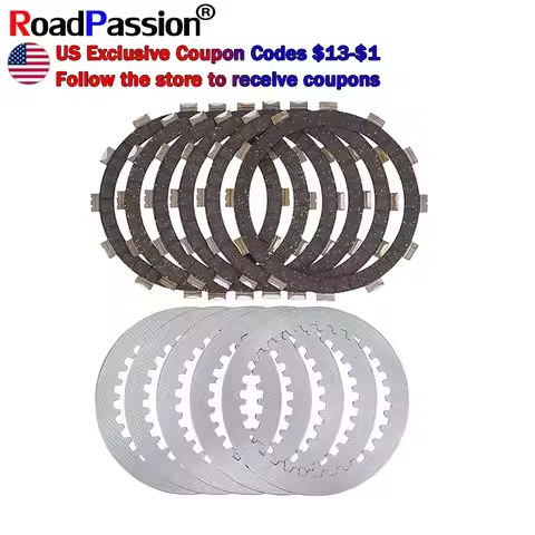 Motorcycle Accessories Clutch Plate & Steel Friction Disc Kit For Yamaha XV400 XV500 XV535 Virago XV