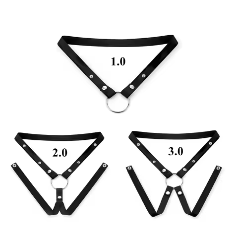 Chastity Cage Anti-off Device Elastic Band Chastity Belt for Male Auxiliary Belt Adjustable Underwea