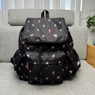 日本 LeSportsac X MOOMIN 小肥肥一族 亞美 黑色尼龍布 VOYAGER 背囊