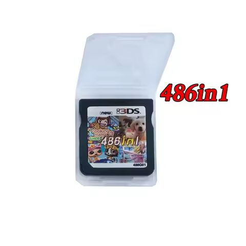 486 in 1 Compilation DS NDS 3DS 3DS NDSL Game Cartridge Card Video Game Handheld Player Game Card (R