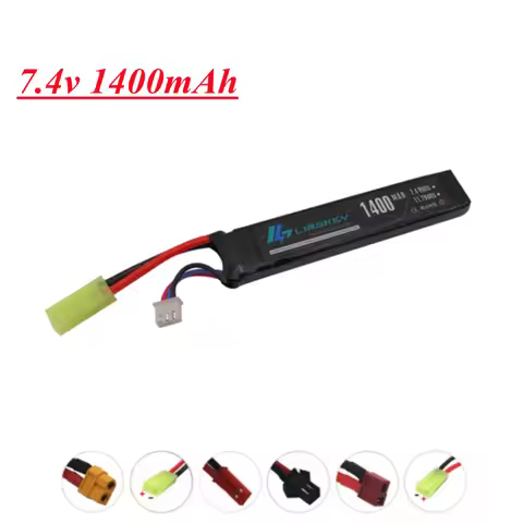 7.4V Lipo Battery for Mini Airsoft Guns RC Model 7.4V 1400mAh 25C Battery For Electric Toys Guns Par