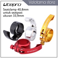 Litepro Seat clamp 40.8mm for seatpost 33.9 folding bike seatclamp saddle pole clamp