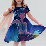 KPop Demon Hunters Huntrix Summer Party Girls Dresses KPop Demon Hunters Huntrix Princess Birthday W