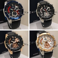 Casio Edifice EFR559 Men Watches Leather Strap Watch Stainless Steel Quartz Watch For Men /Jam Tangan Lelaki Casio