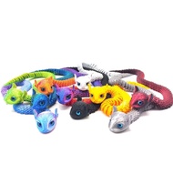 3D printed toy python colorful python simulation animal decoration toy
