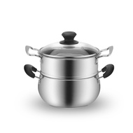Stainless Steel Milk Pot Hot Cooking Milk Pot Household Small Pot Instant Noodles Small Saucepan Soup Pot Baby and Infan
