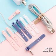 Abby Department Store > Macaron Cable Organizer Silicone Cable Tie Silicone Tie Silicone Cable Tie C