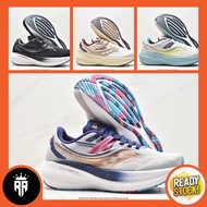 Saucony Triumph 20 Running Shoes Training Jogging Gym Outdoor Sport Shoes Premium for Men Women Unisex White Black Color
